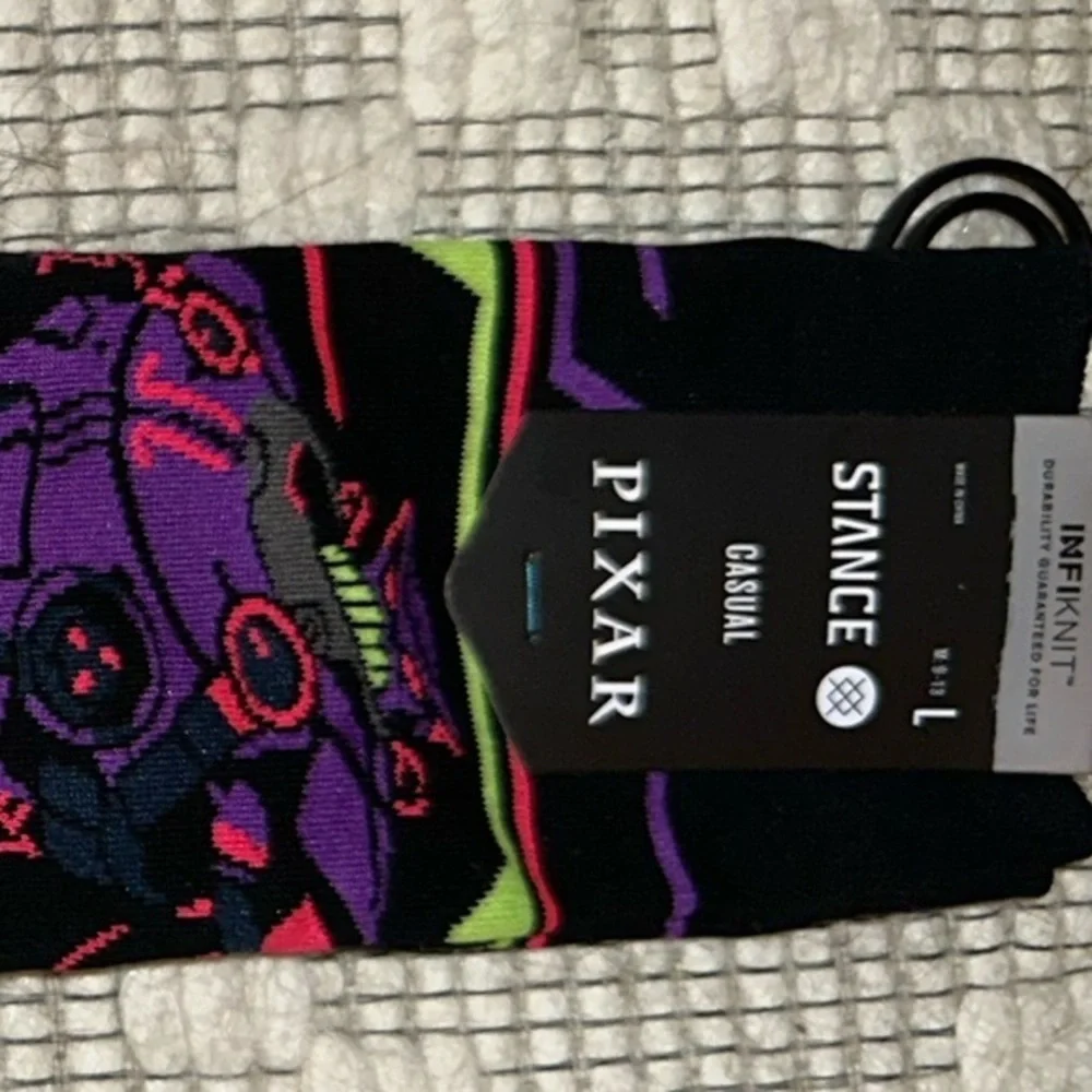 Disney Pixar Zorg Infiknit L Socks New Lightyear Crew Limited Ed